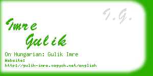 imre gulik business card